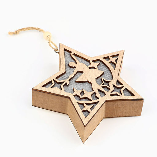 Ёлочная игрушка новогодняя «Балерина», 11.5×11 см