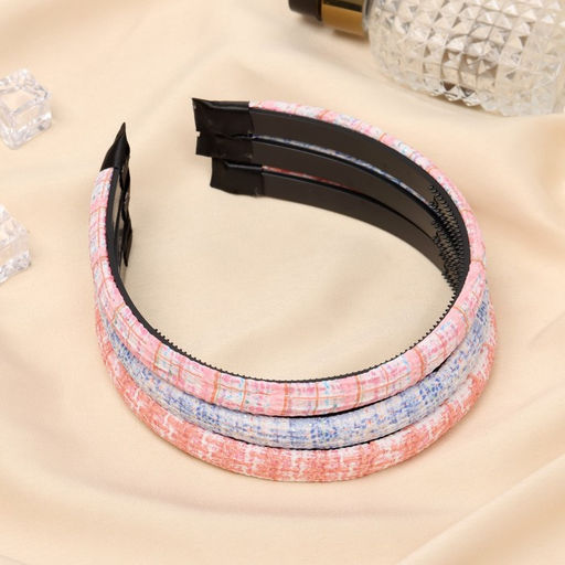 Цена за 3 шт. Ободок для волос «Ширли», стиль, 1 см, МИКС