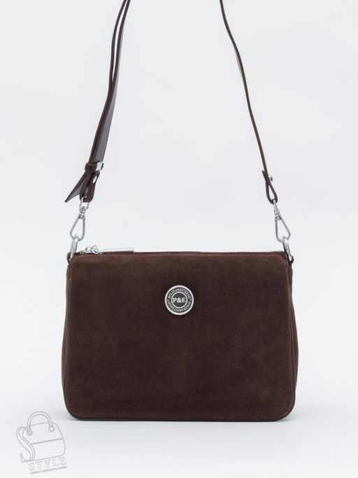 Сумка женская кожаная 1035CF d.coffee Polina&Eiterou в Новосибирске