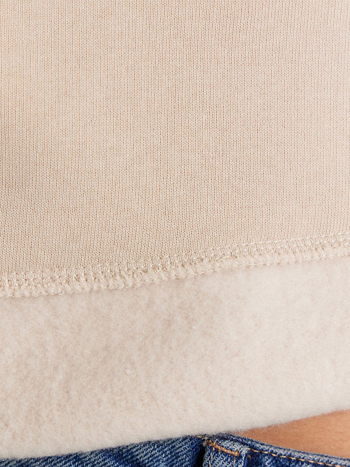 Худи женское светло-бежевое с печатью