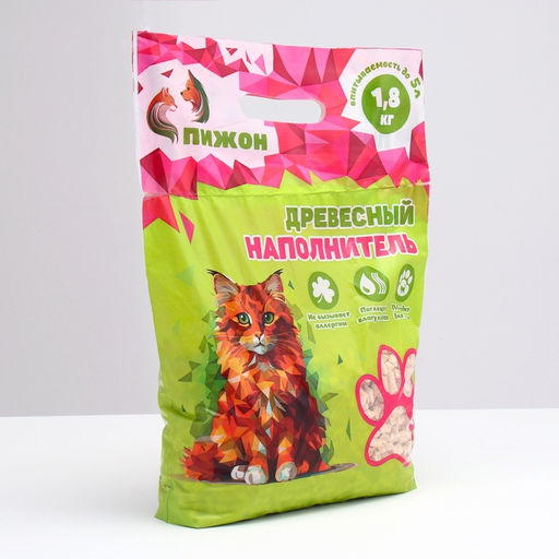 Наполнитель древесный Пижон 5л  фото 6