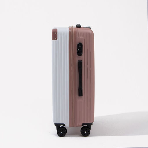 Чемодан большой 26, кодовый замок, цвет белый/розовый - Simaland фото 4