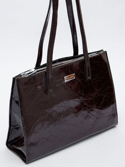 Сумка женская кожаная 9620SP coffee Velina Fabbiano-Safena в Новосибирске