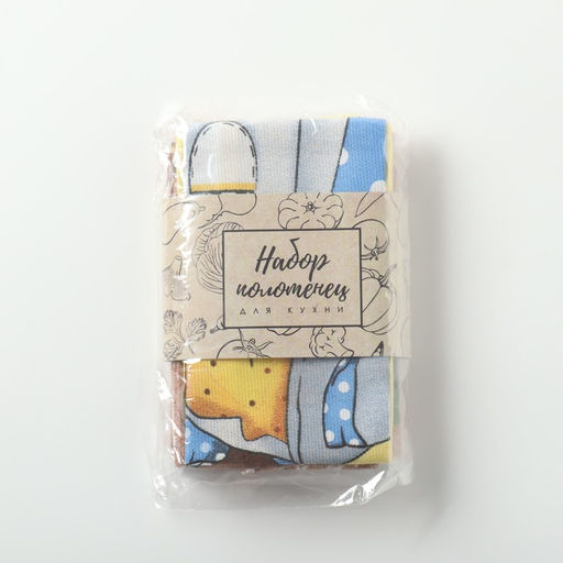 Набор кух. полотенец Доляна Светлой пасхи 4 шт, 28х46 см, рогожка, 100% хл, 160г/м2  фото 31