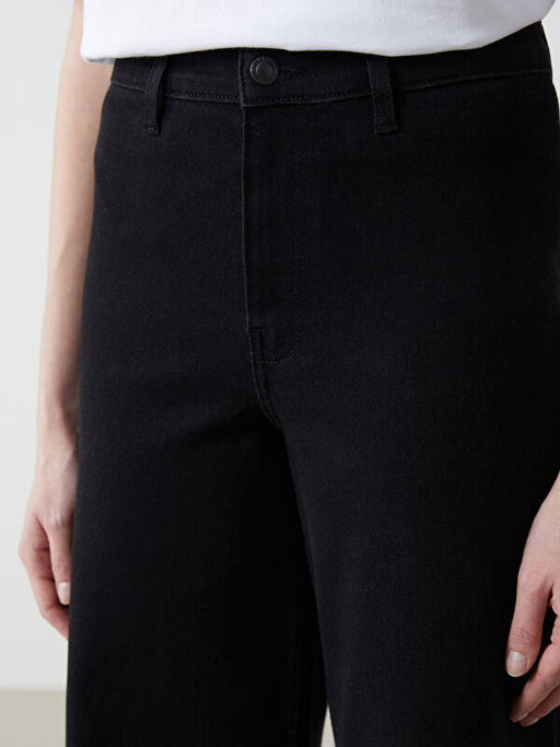 Wideleg Kad?n Jean Pantolon