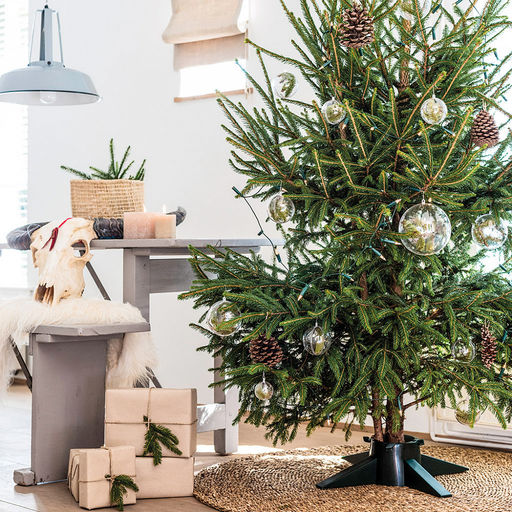 Подставка-оптима М для новогодней елки Финская, макс. высота дерева 2,1м, размер ствола 3-9см, чаша для воды 2,1л, размер 53,5х40,5х13см, вес 0,77кг, пластик, крепеж металл, цвет зеленый, в цветной коробке (Китай) - Домашняя мода фото 5