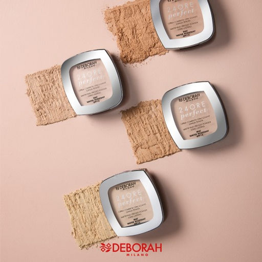 DEBORAH Пудра для лица матирующая стойкая 24ore Perfect тон 2 Light Rose, 9 г  фото 10