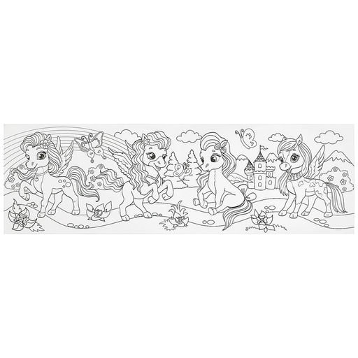 Цена за 2 шт. Раскраска для девочек Волшебные пони, длинная