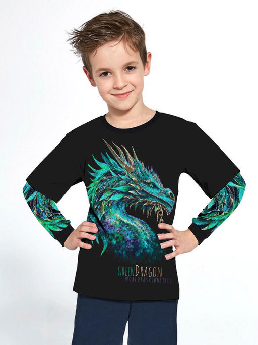 Футболка с длинным рукавом "Дрейк",зеленый