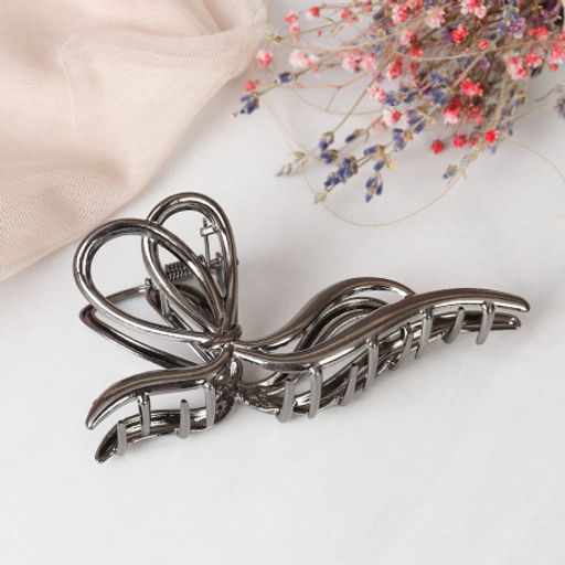 Заколка-краб для волос / XY2415-6 /уп 40/металл/серебро - Галеонтрейд фото 2