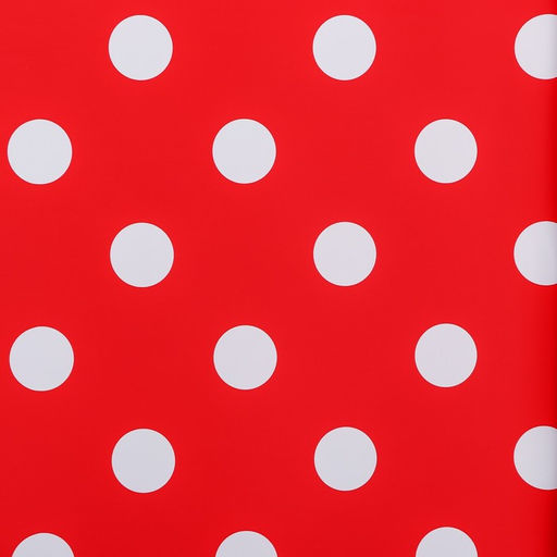 Цена за 20 шт. Пленка двухсторонняя «Горох крупный», 58×58 см, красный