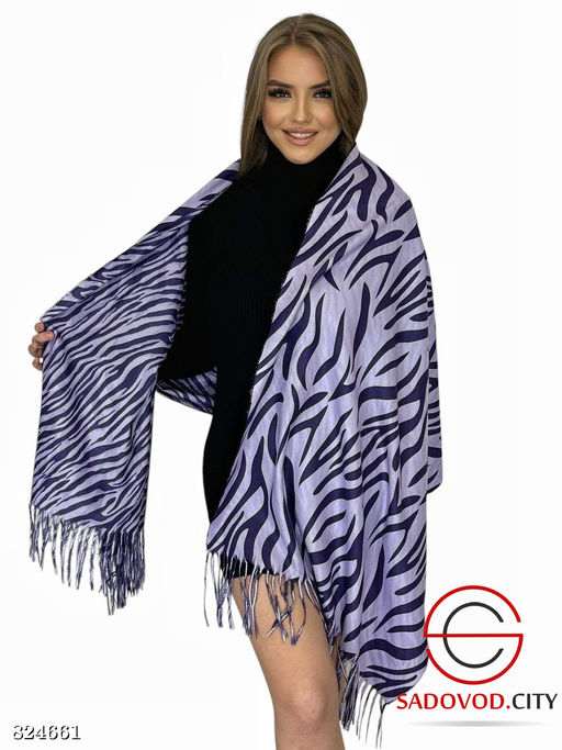 Теплый женский палантин