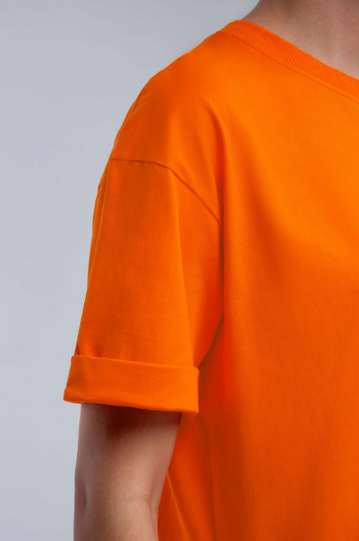 Арт. 31120 Футболка женская 44-52 (5 шт) Цвет:оранжевый - Калинка фото 5