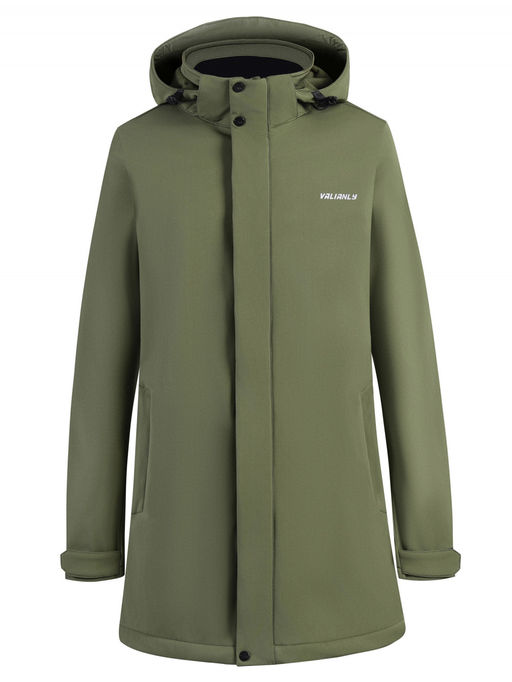 Парка спортивная мужская с капюшоном softshell цвета хаки 9565Kh - Mtforce фото 23