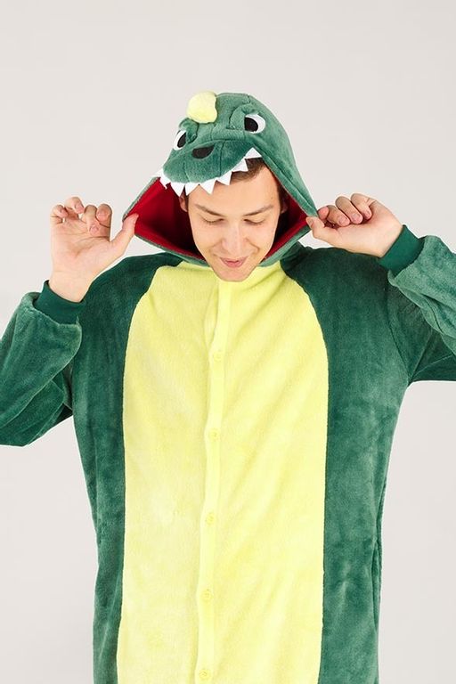 Пижама кигуруми Зеленый Динозавр