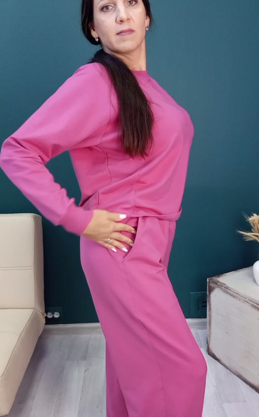 Комплект(костюм) с брюками палаццо Футер 2-х нитка - Relay фото 120