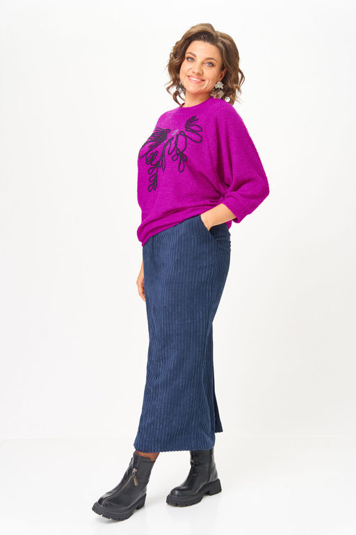 Костюм Michel Chic 1442 пурпурный, синий  фото 4