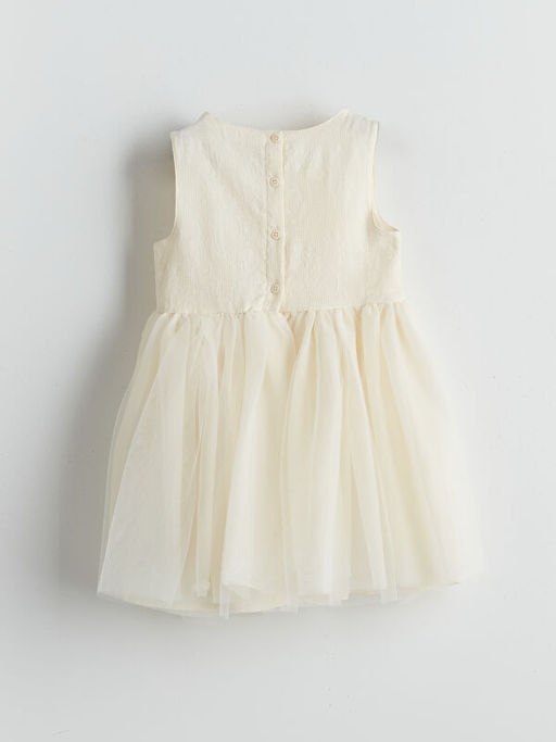 Bisiklet Yaka K?z ?ocuk T?t? Elbise