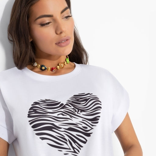 Футболка со спущенным плечом Оттенок настроения (heart) - Charutti фото 3