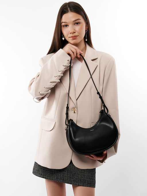 LACCOMA сумка WJ2024319-черный эко кожа хлопок  фото 4