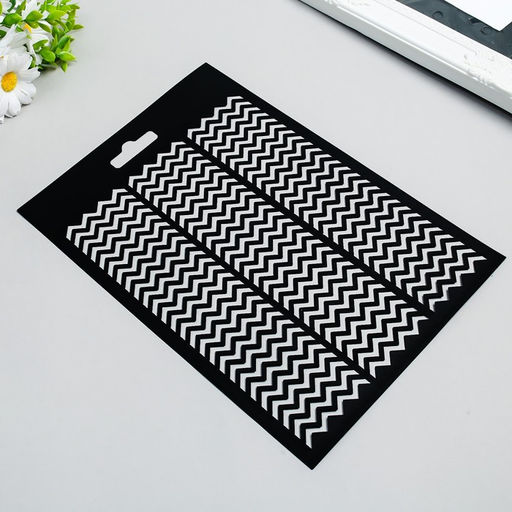 Пластиковый трафарет для творчества «Сетка», шаблон, 20×29 см