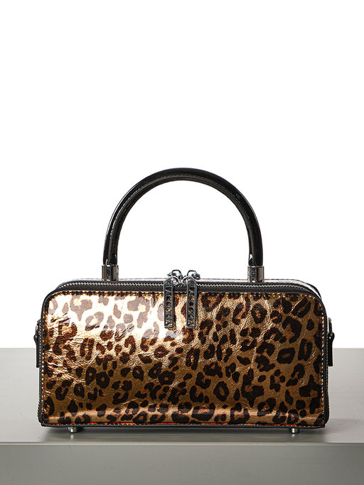 LACCOMA сумка F2069-1-золотистыйй леопард натуральная кожа фото 3