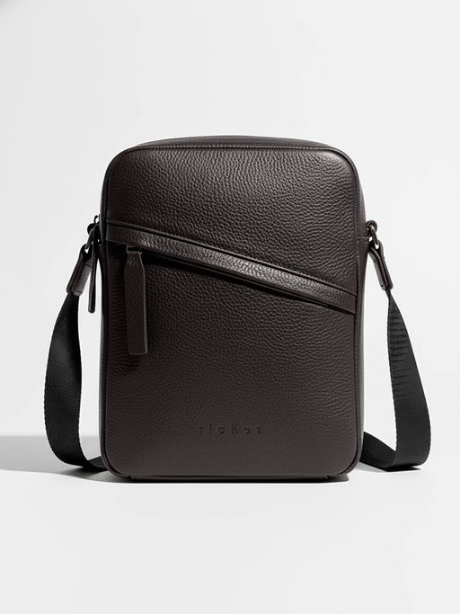 Мужская кожаная сумка Richet 2937LN 855 Коричневый