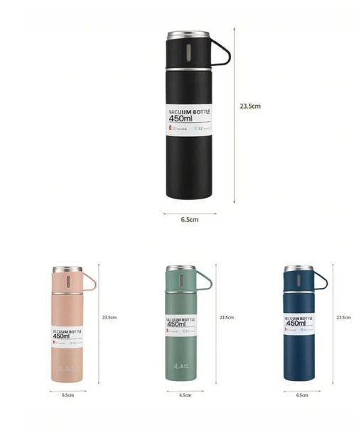 Набор термосов с чашкой, 500 мл, три чашки, изысканный подарочный набор