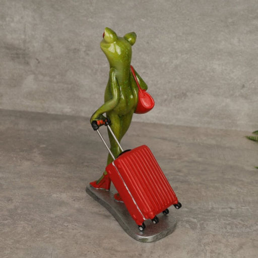 Фигурка Лягушка с чемоданом 18 см / YX39055 /уп 16/ - Галеонтрейд фото 3