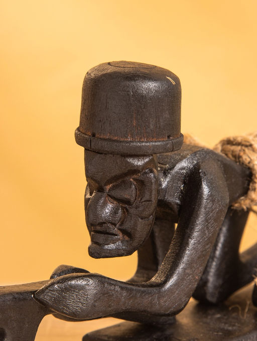 Сувенир «Абориген солдат», 5×12×23 см, дерево