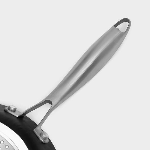 Сковорода Magistro Rock Stone, d=22 см, h=4.3 см, кованый алюминий, антипригарное покрытие, индукция, чёрная фото 5