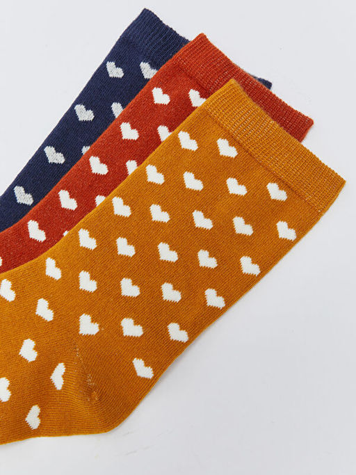 Desenli Kad?n Soket ?orap 3l?