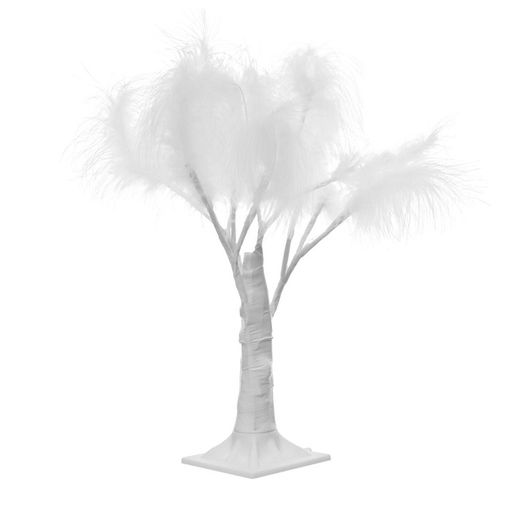 Ночник «Перья» LED белый 17×18×35 см