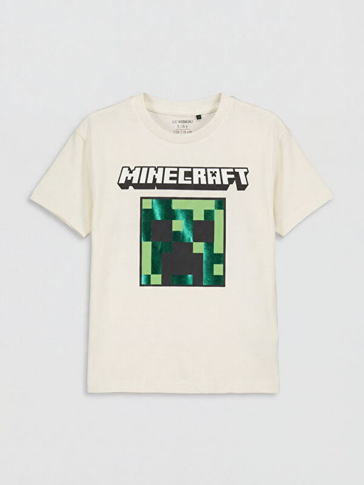 Minecraft Bask?l? Erkek ?ocuk Ti??rt
