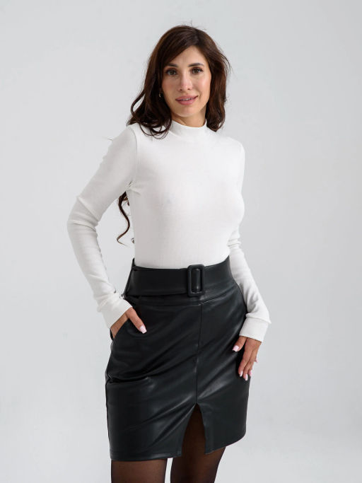 Водолазка кашкорсе рубчик Хлопок 95% лайкра 5%(стойка) - Оптима фото 34