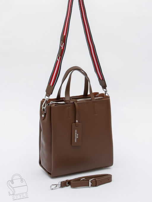 Сумка женская кожаная 6062L caramel Polina&Eiterou