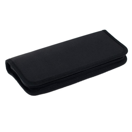 Набор кистей для рисования, щетина, 10 штук: № 2/0, 1/4, 6, 12, 3/4, 1", 8, 6, 4, круглые, плоские, в пенале на молнии, международный размер