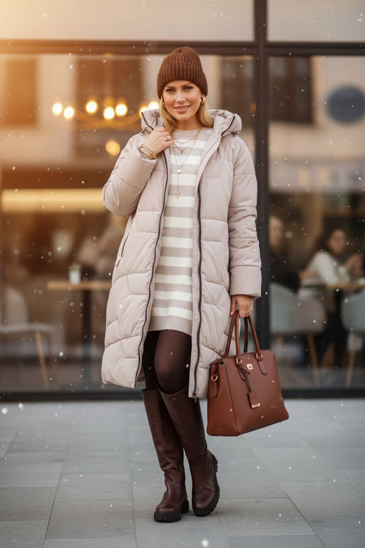 Зимняя куртка, большие размеры арт.6679-1