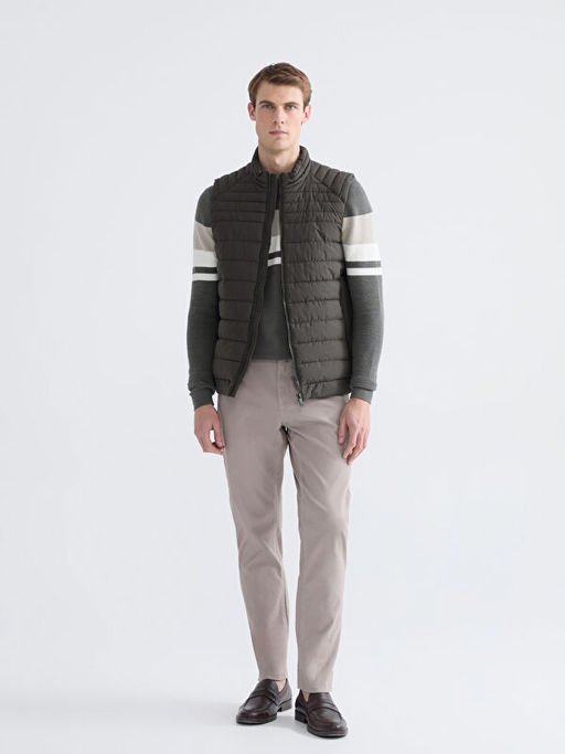 Standart Kal?p Dik Yaka Erkek ?i?me Yelek