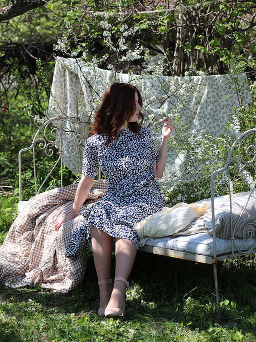 Белорусское платье-рубашка из хлопка летнее - Almond фото 11