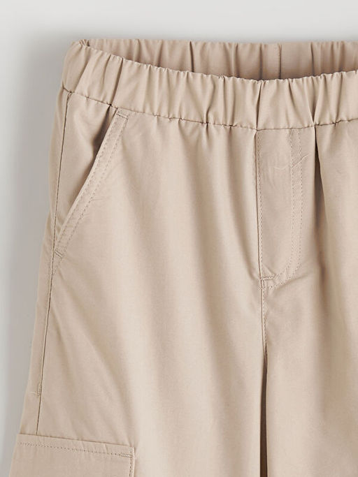 Beli Lastikli K?z ?ocuk Kargo Pantolon