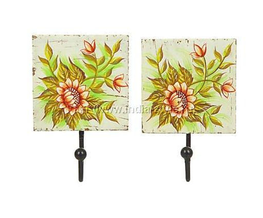 Вешалка-крючок (дерево,роспись) № Дж21304/С 2шт/уп