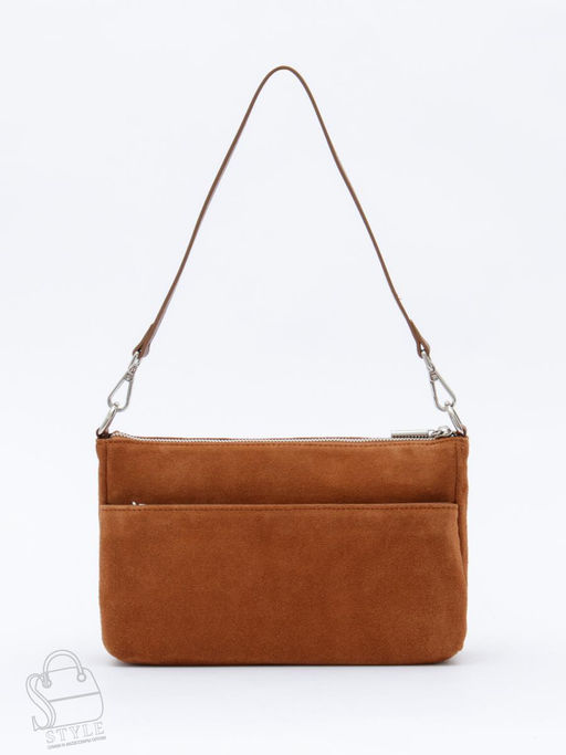 Сумка женская кожаная 8200PEF brown Polina&Eiterou  в Новосибирске