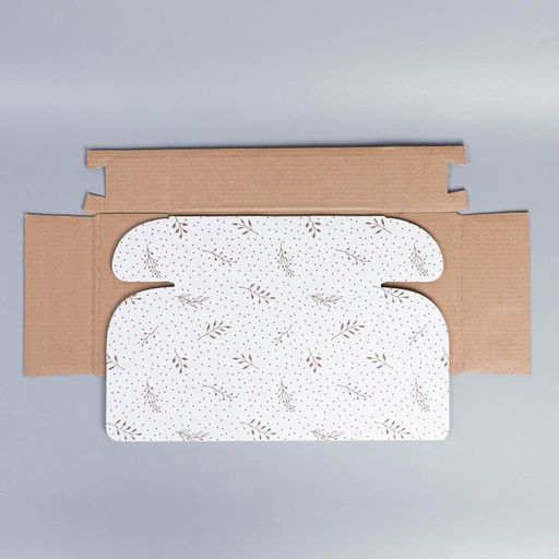 Коробка подарочная сборная, упаковка, «Веточки», белый, 27 х 21 х 9 см