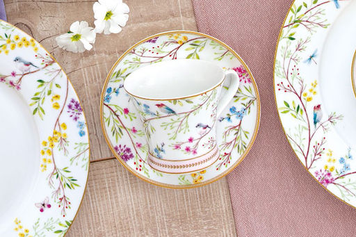 Чашка с блюдцем Пение птиц, 0,2 л - Easy life фото 5