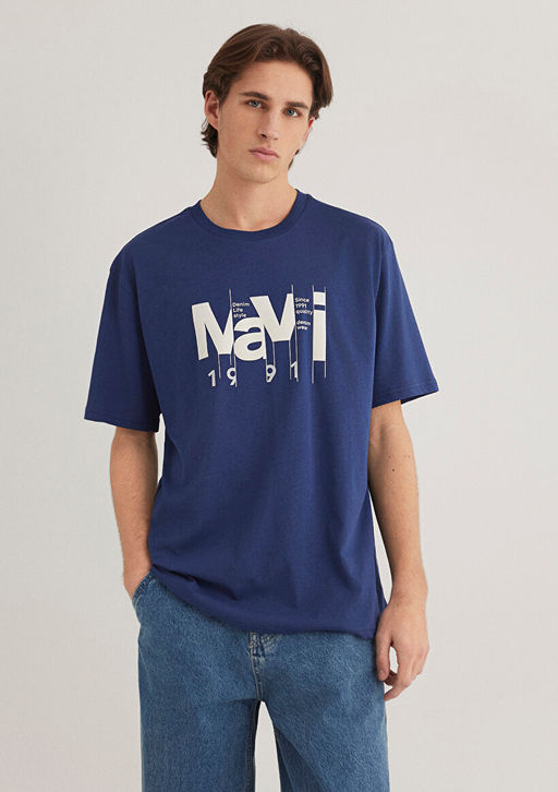 Mavi Logo Bask?l? Lacivert Tisort  фото 2