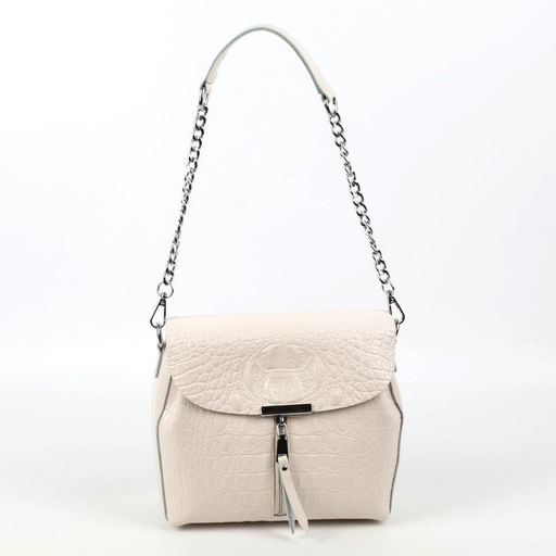 Женская кожаная сумка через плечо под крокодила 0112-14 - Cidirro фото 2