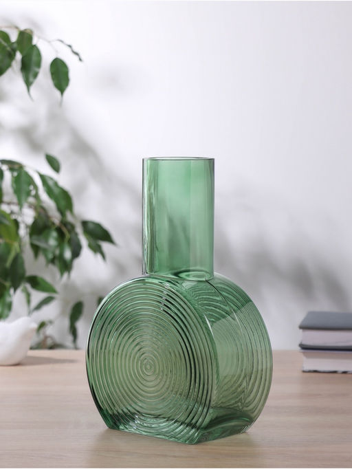 Ваза «Эйверис», d=6 см, 24×15.5 см, стекло, зелёная