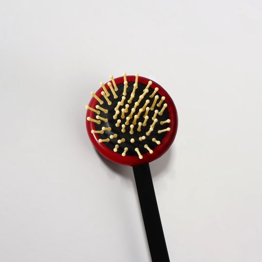 Массажёр-чесалка «Отдых», двусторонний, универсальный, 35×6×8 см, красный, чёрный