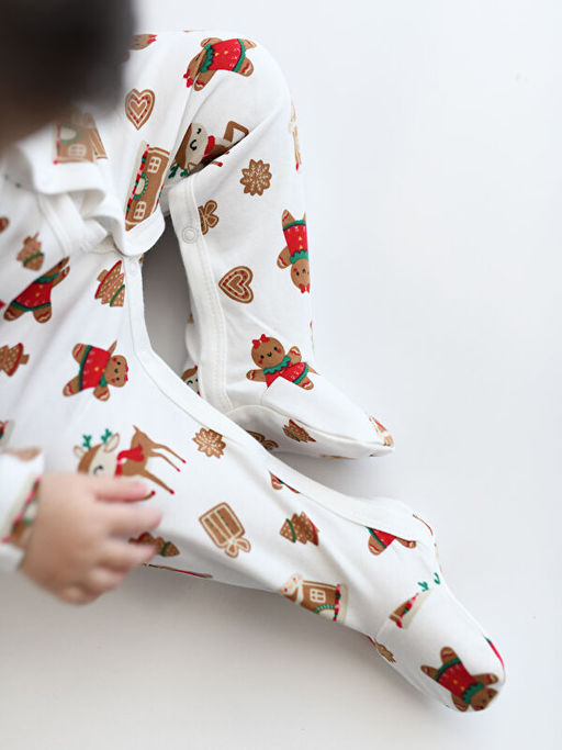 V Yaka Uzun Kollu Y?lba?? Temal? K?z Bebek Tulum 2li - Waikiki фото 3